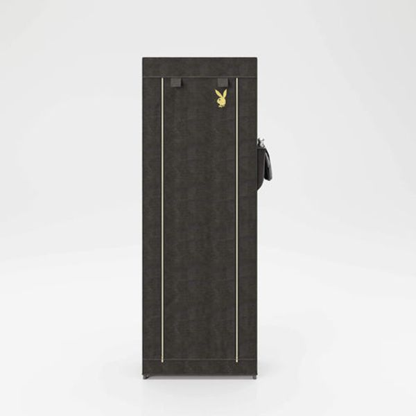 PLAYBOY - Schuhschrank TRACY" mit 9 Einlegeböden, Reissverschluss, Retro-Design"