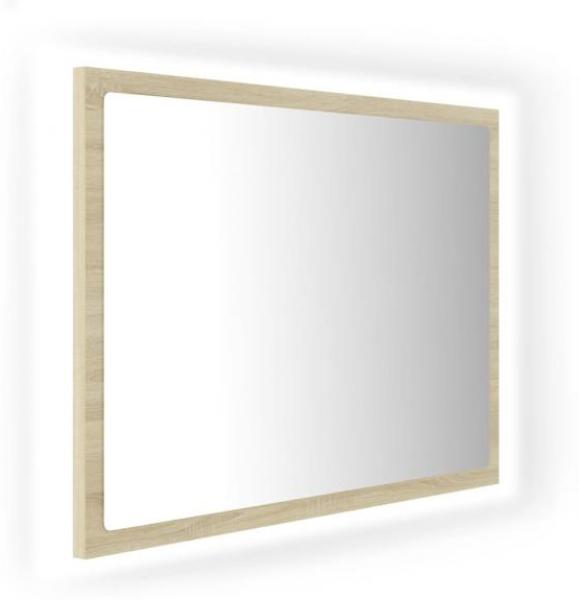 vidaXL LED-Badspiegel Sonoma-Eiche 60 x 8,5 x 37 cm Spanplatte