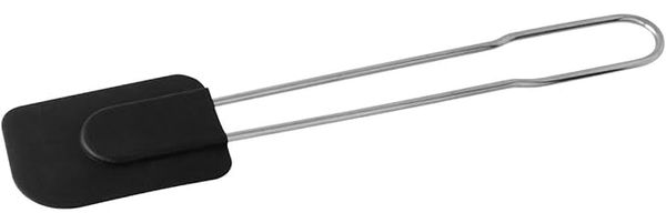 Fackelmann Silikon Teigschaber, Farblich sortiert (Blau/Schwarz), 1 Stück, 28 cm