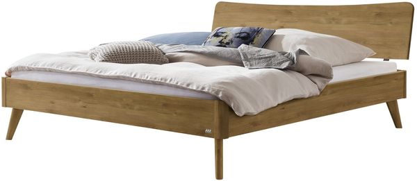 Hasena Lounge Caluso 140x210 Wildeiche natur, geölt - Fusshöhe 25 cm Massivholzbett