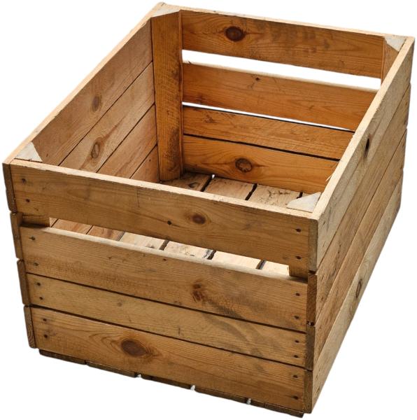 Obstkiste Holzkiste 50 x 40 x 30cm Vintage Natur massiv und robust