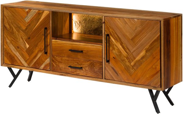 Sideboard Altholz 180x40x81 natur lackiert AVIGNON #111