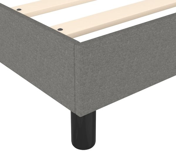 vidaXL Polsterbett, Stoff, 25,0 cm, Dunkelgrau, 200x200 cm Bild 7