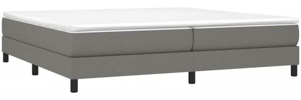 vidaXL Polsterbett, Stoff, 25,0 cm, Dunkelgrau, 200x200 cm Bild 3