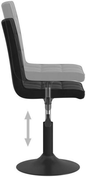 vidaXL Esszimmerstühle 2 Stk. Drehbar Schwarz Samt 335738 Bild 7