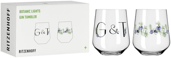 Ritzenhoff 3891001 BOTANIC LIGHTS Gin Tumbler 2er #5 #6 RDT 2023 / Ginglas-Set