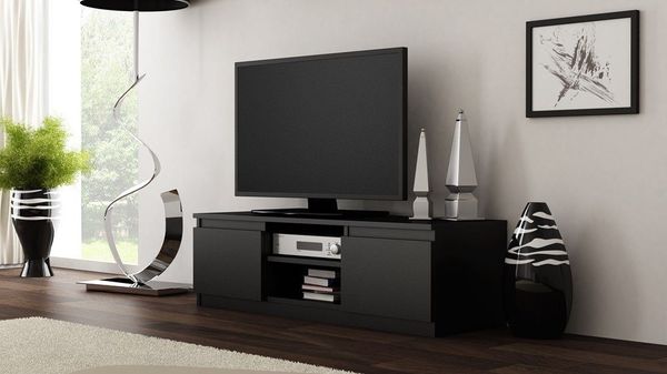 TOPESHOP LOWBOARD RTV120 Spanplatte Laminierte Spanplatte Czar 120 cm (H 36 x T 40 x B 120 cm)