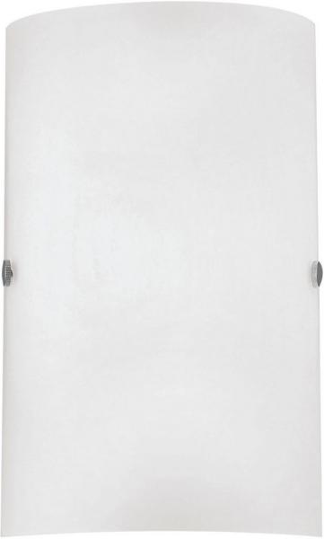 Eglo 85979 Wandleuchte Troy 3 in nickel-matt Glas weiß 1X40W L:18 H:25cm Bild 1