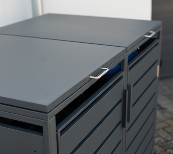 Westmann Metall Mülltonnenbox 2er Kubus | 2x 240 L Bild 6