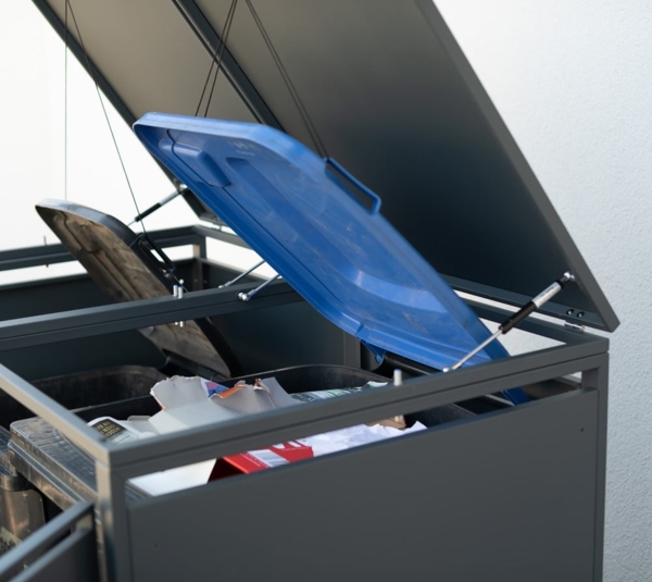 Westmann Metall Mülltonnenbox 2er Kubus | 2x 240 L Bild 1