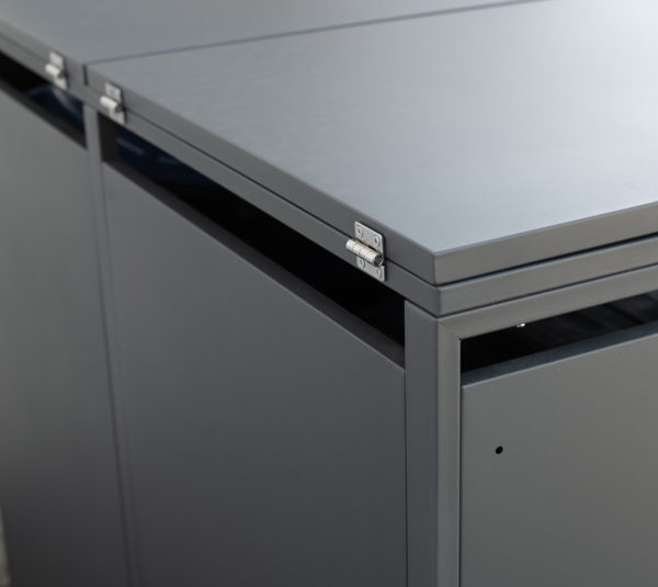 Westmann Metall Mülltonnenbox 2er Kubus | 2x 240 L Bild 7