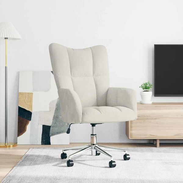 vidaXL Relaxsessel Cremeweiß Samt [328170]
