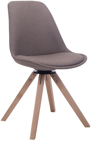 Besucherstuhl PERTH - Stoff Taupe 48x56x84 cm Eckig | Besucherstühle Konferenzstuhl Wartezimmerstuhl Bürostühle Bürostuhl Konferenzraum Wartezimmer