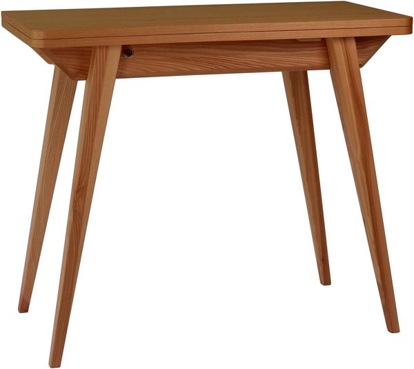 Ragaba Tischkonsole, MDF Eschenfurnier & Massives Eschenholz, 90 x 45 x 76 cm, Eichenbeize