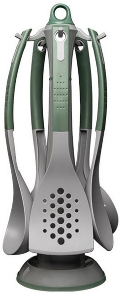 MICHELINO Kochgeschirr 6-tlg. Küchenhelfer-Set Kochutensilien Serie Alythia Grün