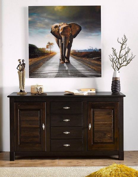 Home affaire Sideboard Rauna, Kommode, B/T/H: 150/37/84 cm