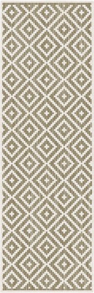 my home Läufer Ronda Wendeteppich, rechteckig, Höhe: 5 mm, Sisal-Optik, Flachgewebe, In- und Outdoor, geometrisches Boho Design