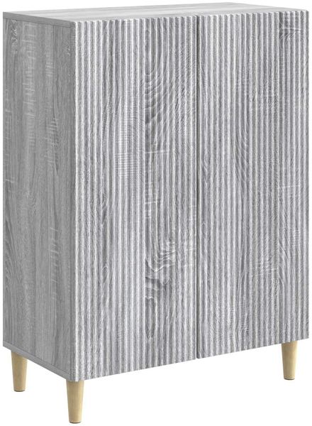 vidaXL Sideboard Graues Sonoma 66 x 34,5 x 90 cm Holzwerkstoff 894591