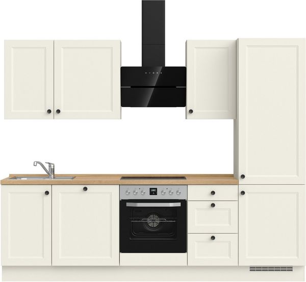 nobilia® Küchenzeile "Cascada II", vormontiert, Breite 270 cm, Ausrichtung wählbar, wahlw. mit E-Geräten
