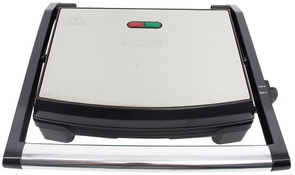 Princess '112415' Kontaktgrill und Paninigrill, 2000 W, Schwarz/Edelstahl