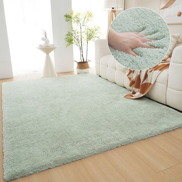 OTTO home Hochflor-Teppich Microfaser Teppich Magong, besonders weich, sehr feiner Flor, rechteckig, Höhe: 30 mm, uni, Wohnzimmer, Schlafzimmer, Kinderzimmer, auch rund und als Läufer