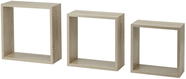 Dolle Würfelregal Frame 30 x 30 cm Eiche vintage 3er-Set