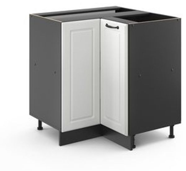 Eckunterschrank R-Line Weiß Landhaus 75.6 cm ohne Arbeitsplatte Vicco Bild 6
