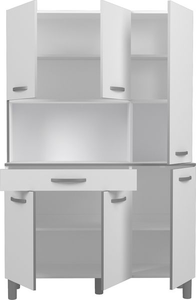 Season 22 Küchenbuffet 120x185 cm Weiß mit Stauraum