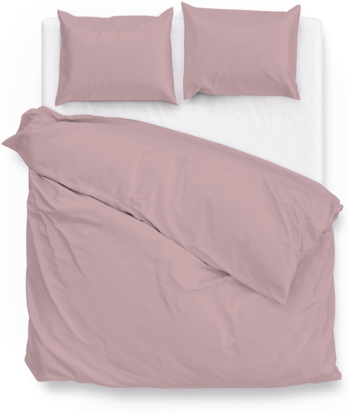 Zo! Home Mako-Satin Bettwäsche 155x220 cm Satinado uni Shady Pink rosa Bild 2