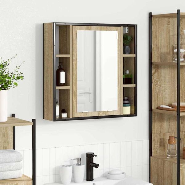 vidaXL Spiegelschrank Sonoma-Eiche 60 x 16 x 60 cm Holzwerkstoff 868040