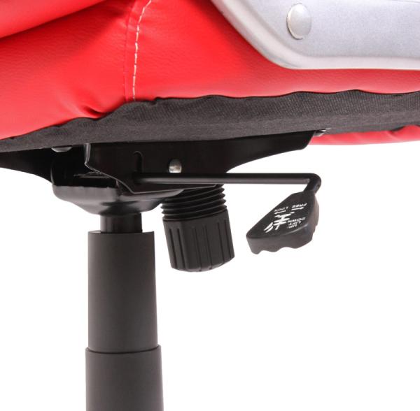 Mendler 'HWC-A71' Chefsessel, Stoff / Textil Wildleder-Optik rot, max. 120 kg, FSC® Bild 4