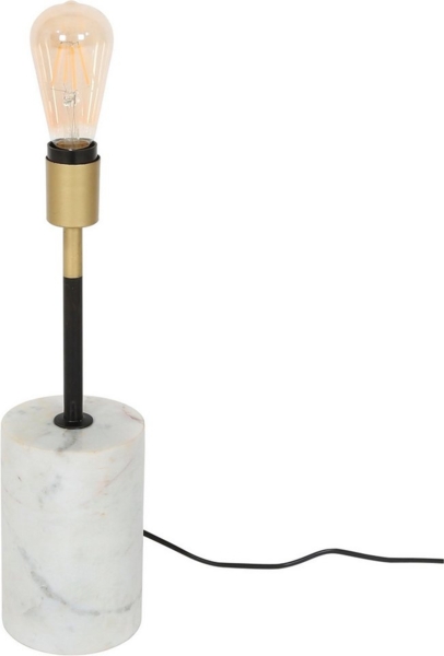 Stehlampe Caramia 287 Weiß / Messing / Schwarz