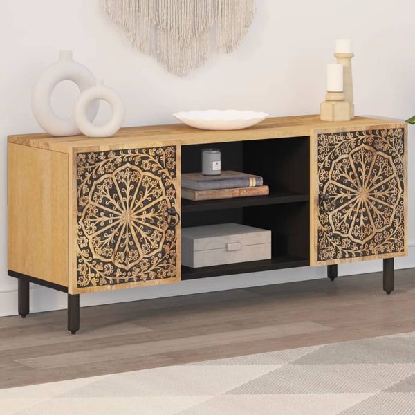 vidaXL TV-Schrank 105x33x46 cm Massivholz Mango 358212
