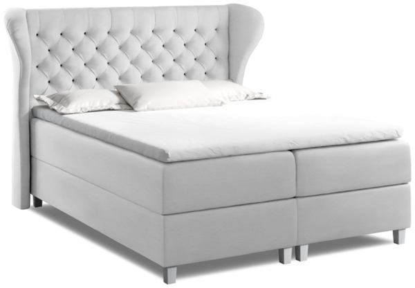 99rooms Turin Boxspringbett Kunstleder 120x200 cm Braun Bild 3