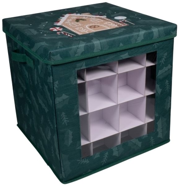 Det Gamle Apotek Aufbewahrungsbox für Kugeln Dia. 8 cm H 38 cm B 38 cm Grün Christmas Holidays