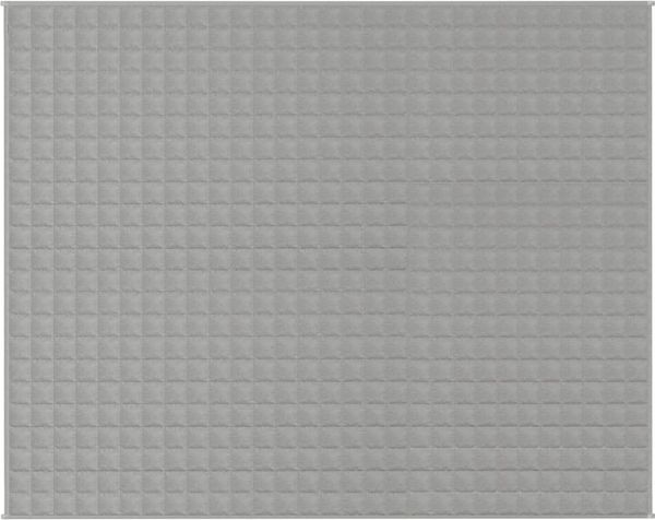vidaXL Gewichtsdecke Stoff, 1 x Gewichtsdecke, Hellgrau, 235x290 cm, Baumwolle, 11 kg Bild 3
