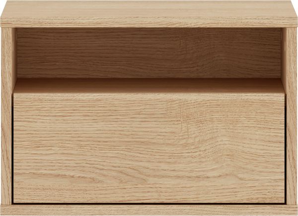 Selsey 'Heggers' – Nachttisch mit Schublade und Nische, Eiche Mavelie, 45 cm