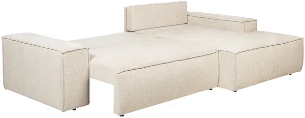 Vente-unique - AMELIA Sofa Stoff Beige - B 167 cm x H 85 cm x L 267 cm Bild 5
