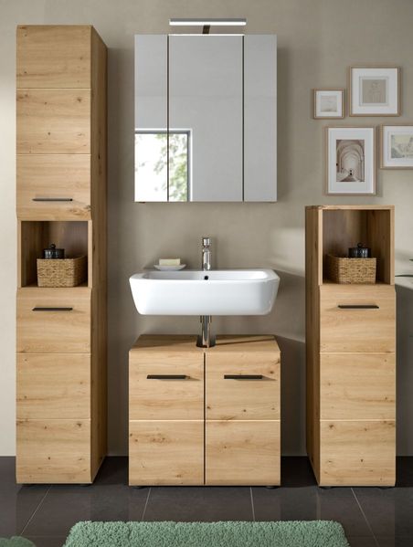 Badmöbel Set Cover in Eiche 4-teilig 150 cm