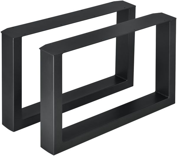 Couchtischgestell Makers 2er-Set 64x40 cm Stahl Schwarz [en. casa]