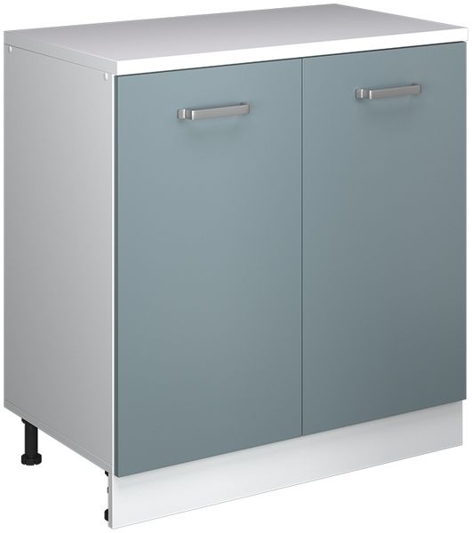 Kommode unter Schräge Rion Blau-Grau 80 x 81.6 cm ohne Schräge mit 2 Türen Vicco