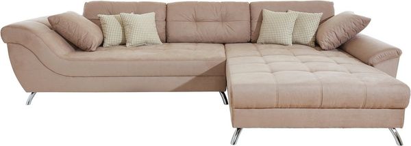 Jockenhöfer Gruppe Ecksofa San Francisco L-Form, mit eingearbeiteter Kaltschaummatte und Steppung, inklusive Kissen