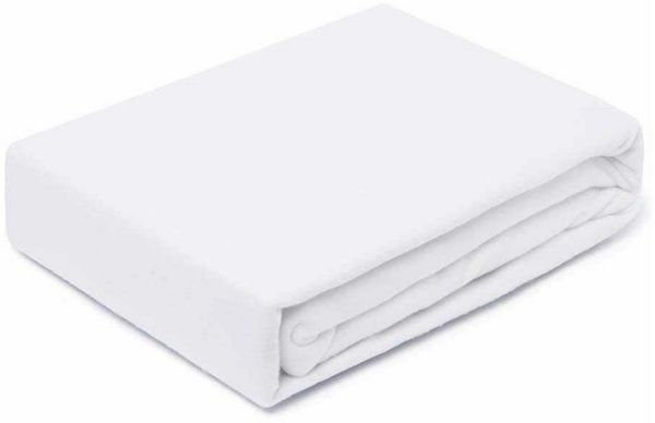 Molton Spannbettlaken 90-100 x 190-200 cm Weiss