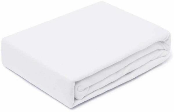 Molton Spannbettlaken 90-100 x 190-200 cm Weiss