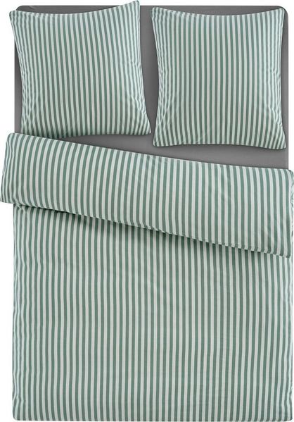 LeGer Home by Lena Gercke Bettwäsche Linnea, Flanell, 2 teilig, aus 100% Baumwolle, Streifendesign