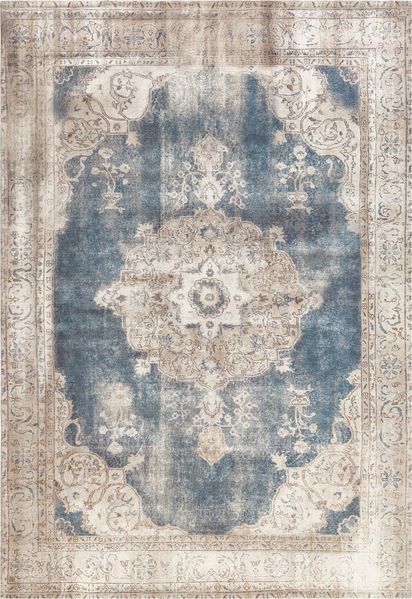 Kurzflorteppich Hikina 100 Blau 140x200 cm