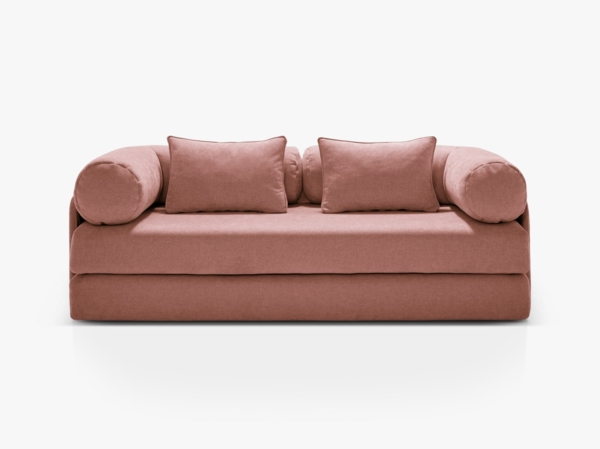 Micadoni Sofa Dreamy 3-Sitzer Strukturierter Stoff Liberty Rosa
