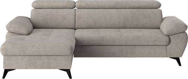 COTTA Ecksofa Hudson L-Form, mit Kopfteilverstellung, wahlweise mit Bettfunktion & Bettkasten