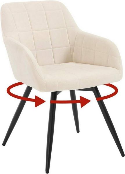 Woltu Esszimmerstuhl (1 St), gepolsterter ergonomischer, mit Metallbeinen