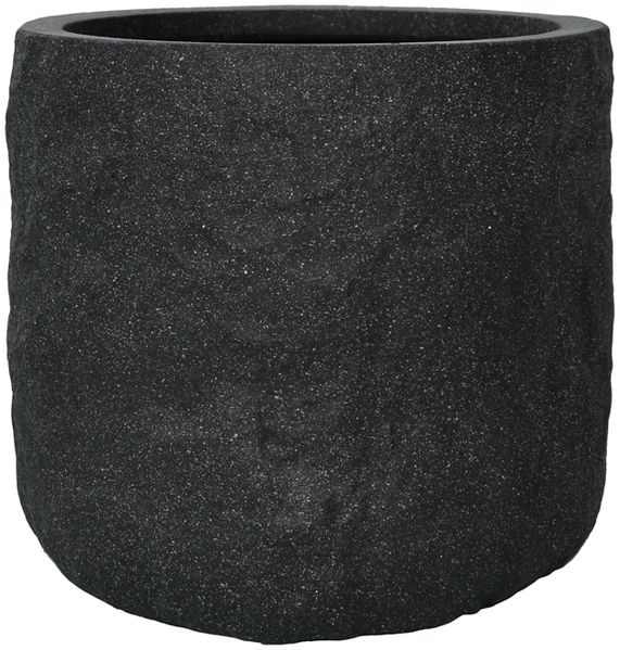 Pflanzgefäß The Rock Pflanzkasten Blumenkasten 28x25 cm Steinoptik Anthrazit
